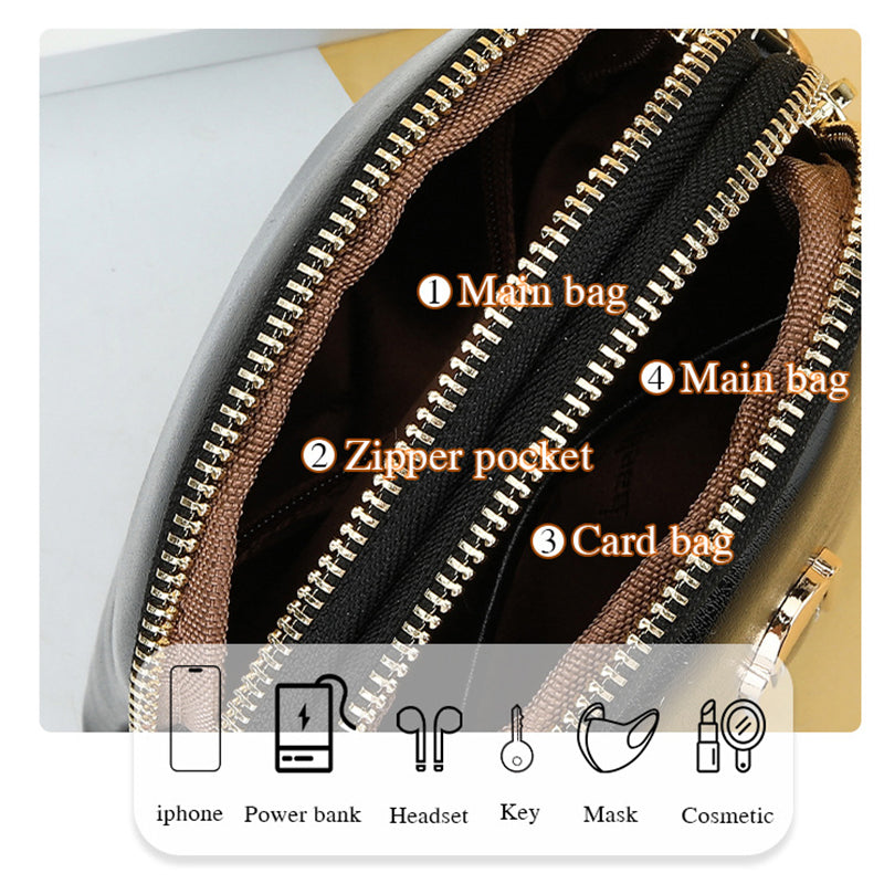 BAELLERRY N8923 Waxy PU Leather Women Dual Layer Vertical Mini Crossbody Bag BAELLERRY N8923 Waxy PU Leather Women Dual Layer Vertical Mini Crossbody Bag